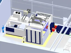 Installation nouvelle machine decoupe laser fibre - SECMI