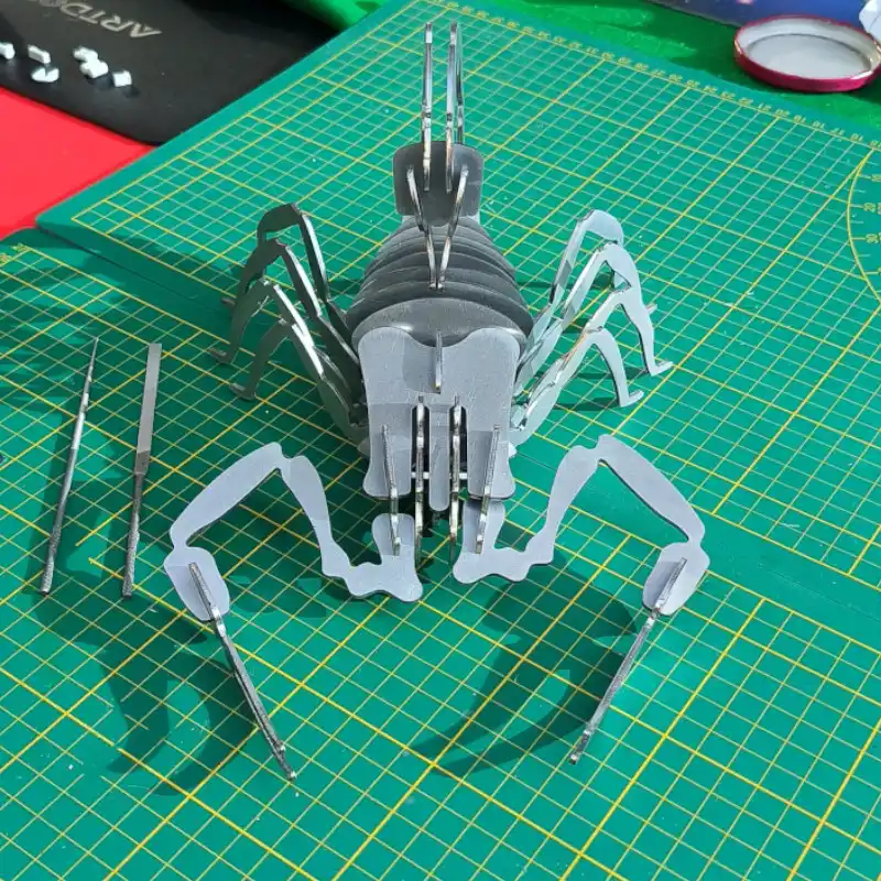 Puzzle scorpion 3D en inox 304L – Épaisseur 2 mm – Format 310 x 375 mm – Image 2